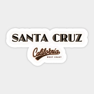 Santa Cruz Logo Blk Sticker